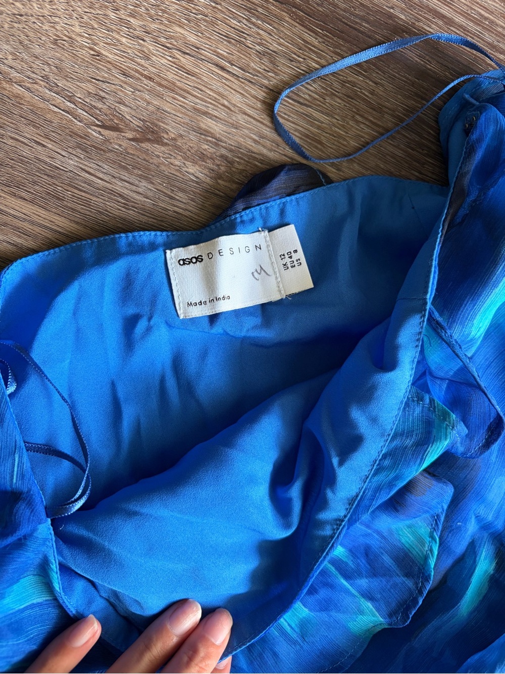 ASOS Blue & Teal Ruffle Mini Skirt - Picture 4 of 4